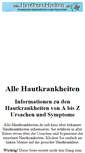 Mobile Screenshot of alle-hautkrankheiten.de