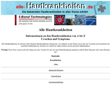 Tablet Screenshot of alle-hautkrankheiten.de